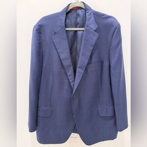 Samuelsohn Navy Men's Wool Blazer - Size 48-42
